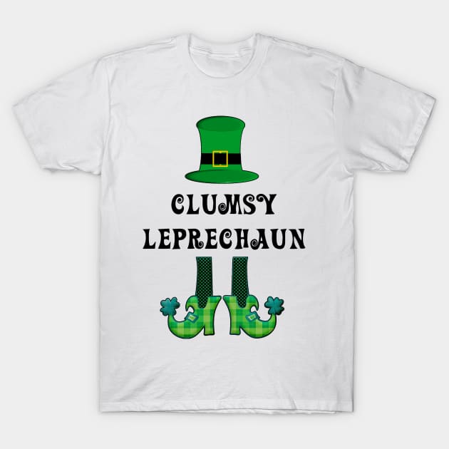 St Patrick's St Paddy's St Patty's Day Clumsy Leprechaun T-Shirt by familycuteycom